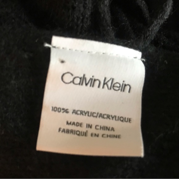 Calvin Klein black scarf NWT - Picture 4 of 4